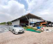 โรงงานให้เช่าโกดังให้เช่ามีออฟฟิศ2ชั้นตกแต่งพร้อมใช้งานอยู่ถนนเศรษฐกิจหนึ่งถนนบางปลาอำเภอกระทุ่มแบนจังหวัดสมุทรสาครโรงงานอยู่ติดถนนใหญ่เข้าออกสะดวก