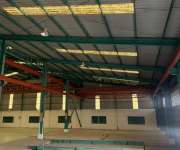 ให้เช่าโรงงานให้เช่าโกดังมีเครน อยู่ตำบลบางโทรัดอำเภอเมืองจังหวัดสมุทรสาครถนนพระรามสองเข้าออกสะดวกเนื้อที่ขนาด พื้นที่7.5ไร่